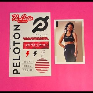 Peloton Stickers and Instructor Card